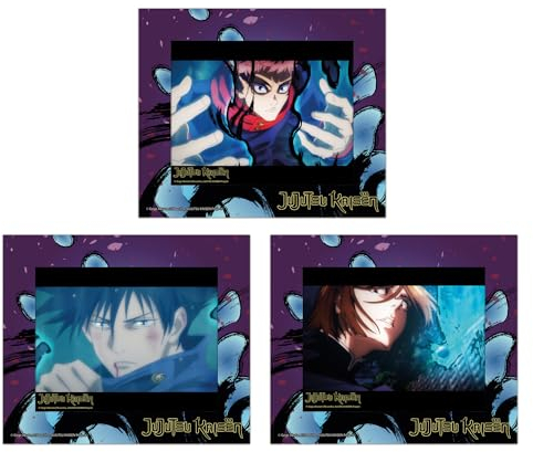 Crunchyroll - Jujutsu Kaisen - 3D Karten/Lenticular Cards + Rahmen - (3 Stück), White
