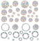 SNONESIY 42 Pcs Suncatcher Sticker,Fensterbilder,Prisma Fensteraufkleber,Anti-Vogel-Regenbogen-Fensterfolie, Reflektierender Aufkleber,Anti-Vogel-Antikollisions-Fensteraufkleber,Verhindert, YJLWD26