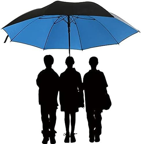 Luxus-Golfschirme mit 150 cm Durchmesser, übergroßer Golfschirm, automatisch zu öffnen, winddichter Stockschirm, robuster, extra großer Regenschirm für Familienreisen, Stockschirme, Blau