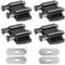 Push to Open Door Catches for Cabinet Magnetic Door Catch Black Double Magnetic Pressure Touch Release Catches Latch for Open and Close The Door with a Single Push Including Fixing Screw (4 Pack)