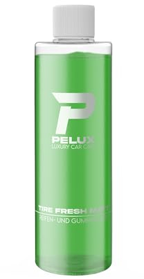PELUX Reifenpflege/Gummipflege - Tire Fresh Matt Autopflege seidenmatte Optik, Außen-, Motor-, Türfalzen- und Radkastenbereich (400 ml)