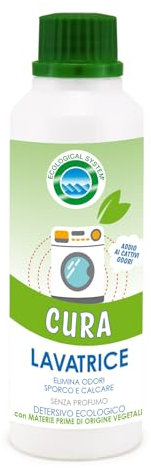 Cura Lavatrice 250ml - Ecologico, Igienizzante, Rimuove gli Odori