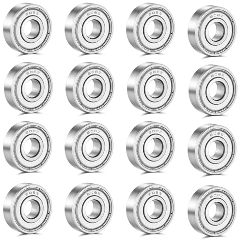 20 Stück 608zz Kugellager, 8mm X 22mm X 7mm Metall Double Shielded Miniatur Rillenkugellager, Für Skateboards, Roller, Inline Skates