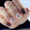 Yeomju 24 Pcs Automne Press On Nails Fleurs Courtes Faux Ongles Fleurs Courtes Ongles Carrés Gel Ongles Faux Ongles Et Élégant Portable Pour Femmes