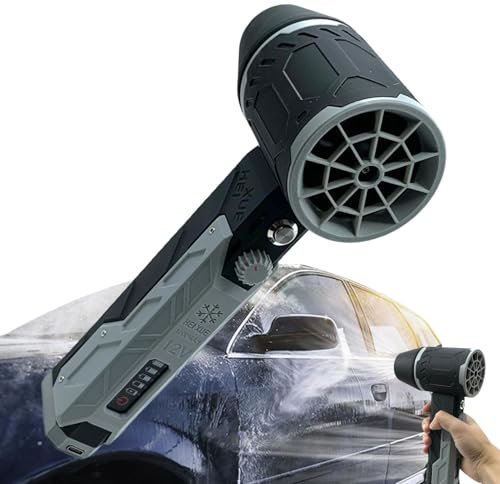 Electric Air Blower,Car Dryer Air Fan, Rechargeable Air Fan Duster, Stepless Speed ​​Electric Duster, Tiny Electric Cleaner, Portable BBQ Blower Fan for Camera Grills