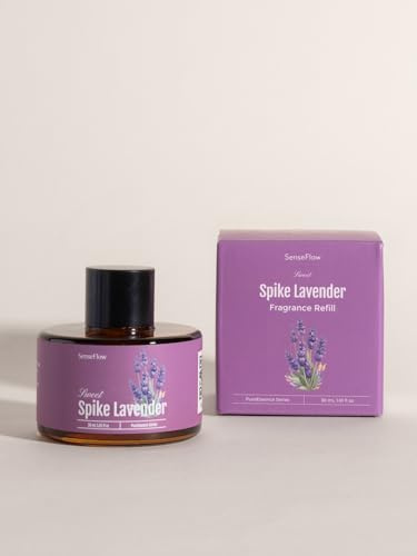 SenseFlow Ätherische Öle für Diffuser 30 ml,100% Pure Duftöle, Ätherisches Aromatherapieöl von Erstklassige Qualität, Luft Aroma Öle für Diffusor, Entspannen - Speiklavendel