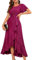 Berylove Damen Kleider Elegant Festlich Partykleid Mit Glitzer Pailletten Kleid Hochzeitsgast Damen Abendkleider Elegant Für Hochzeit BLS007 Rose L