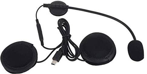 Accesorios Auriculares Bluetooth Auriculares Micrófono ABS Casco Auriculares Apto para Casco de Motocicleta V8 Nueva Versión Intercomunicador Negro