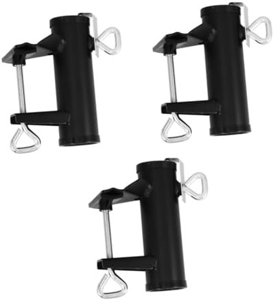 Kisangel 3 Stück Outdoor Regenschirm Clip Strandschirm Stabiler Regenschirm Clip Schirmhalter Outdoor Stützclip Camping Regenschirm Clip Clip Halter