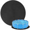 JOAASU Tapis de Piscine extérieur, Tapis de Piscine de 3,6 m, Protection de Sol de Piscine, Tapis de Piscine Rond, Tapis de Piscine Pliable, Tapis de Protection de Sol pour piscines Hors Sol, Noir