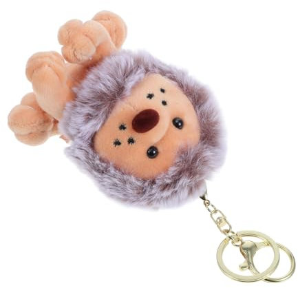 FRCOLOR Niedlicher Löwen Schlüsselanhänger Plüsch Tasche Anhänger Langlebig Stylisch Braun Als Geschenk Für Freunde Dekoration Für Schlüsselbund Und Rucksack