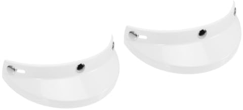 Ciieeo 2pcs Motorcycle Helmet Visor Replacement Classic American Retro Sun Shade Design Cycling Helmet Rain Protector for Enhanced Safety and Comfort