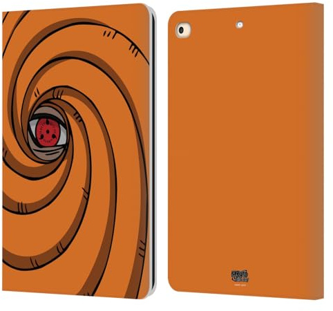 Head Case Designs Offizielle Naruto Shippuden Tobi-Maske Ikonisch Leder-Wallet-Hülle Kompatibel mit Apple iPad 9.7 2017 / iPad 9.7 2018