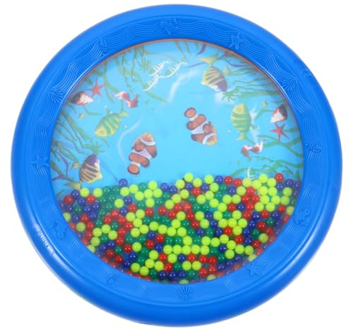 AKOOSY Ozeantrommel Perlentrommel Kinder Babytrommel Mit Meeresrauschen Klanginstrument Spielzeug Für Frühe