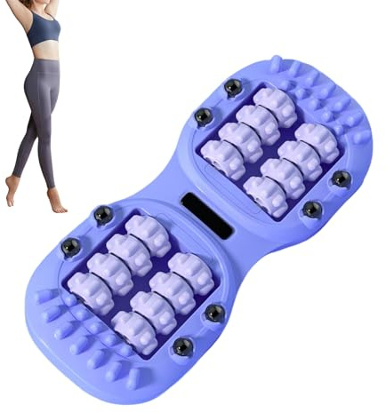 Lnhgh Rouleau Massant Pour Pieds,Masseur Musculaire Plantaire | Rouleau Double Portable pour Soulager les Muscles des Mollets Jambes Nuque Femmes Hommes