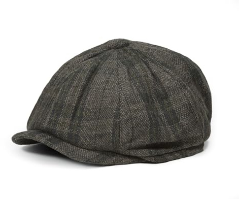 CLAPE Schiebermütze Herren Damen 8 Panel Flat Cap Baskenmütze Newsboy Cap | Weich,Vintage Schirmmütze,Gatsby Ivy Cap für Reisen,Alltag,Freizeit,Outdoor,Autofahren