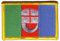 Aufnäher Patch Flagge Italien Ligurien - 8 x 6 cm