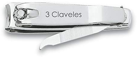 3 Claveles 12416 - Coupe-ongles avec lime, 6 cm