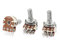 sourcing map 3Stk B50K 50K Ohm 6mm Rändelschraube Schaft Doppel Lineare regelbar Potentiometers de