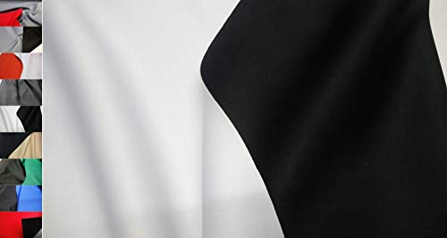 Stoffbook SCHWARZ/WEIß NEOPREN-IMITAT Stoff Stretch Doubleface 1-1,5MM Stoffe, B896