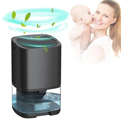 Dehumidifier, 1000ML Dehumidifiers for Home, 280 sq ft Portable Ultra Quiet Small Dehumidifiers with 7 LED Lights, Against Moisture Mold, 2 Mode Auto Shut Off, Bedroom Basement Closet Garage