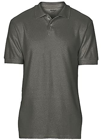 Gildan Softstyle men's short-sleeved double pique polo shirt., Charcoal, XL