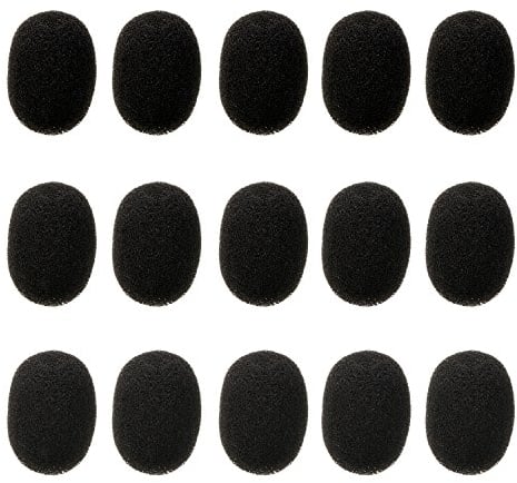 Lapel Headset-Mikrofon-Schutz-Abdeckungen, gegen Wind, Mini-Größe, 15 Stück