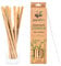 pandoo | Lot de 12 pailles en bambou 20 cm | Goupillon de nettoyage inclus | sans BPA - Pailles à boire réutilisables et écologiques | 100% biodégradables, recyclables, zéro déchet