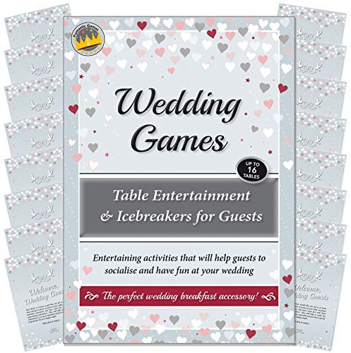 Funtastic Wedding Games - Entertaining Icebreaker activities to help guests (Up to 16 Tables) to socialise and have fun at a reception/wedding breakfast
