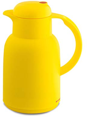 ROTPUNKT Isolierkanne 470 ASTRID 1,0 l | Zweifunktions-Drehverschluss | BPA-frei - gesundes trinken | Made in Germany | Warm + Kalthaltung | Glaseinsatz | frozen honey melon