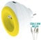 Watt&Co - Chargeur USB Bewatt Charge Rapide 2, 4A + 1P 16A Blanc/Jaune