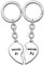 2PCs Keyring Best Friends Present for her Friendship Gifts For Women Birthday Girls Gift Sister Best Friends Keychain Weido Keychain Graduation Gifts BFF Key Ring Best Friend BFF (Keyring Set)