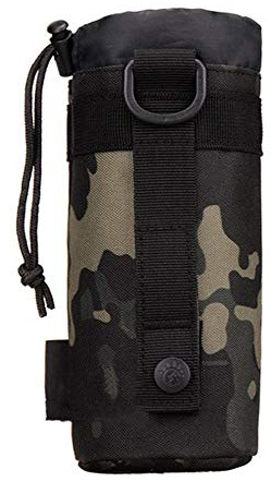 Huntvp Tactical Military Water Bottle Holder Pouch 900D Nylon Molle Kettle Bag Holder 550ml, Camo