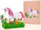 LIMAH® Pop Up 3D Geburtstagskarte für Kinder Happy Birthday. Geschnekkarte mit einem Einhorn für Mädchen. Einladungskarte zur Geburtstagsfeier/-party.