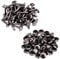 Trimming Shop Extra Long Double Cap Studs, Brass Tubular Rivets for Making Handbag, Dog Collar, DIY Leathercrafts, Shoes, Repair Clothing (8mm x 14mm, Gunmetal, 50pcs)