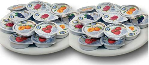 Menz and Gasser Assorted Jam Portions - Individual Portions of Delicious Assorted Jam Perfect for Breakfast Travel - Pack of 100 Portions Exp 04/26