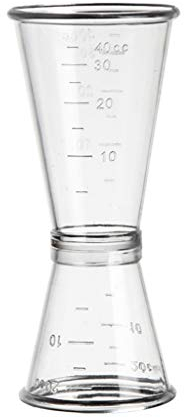 GROOMY Measuring Glass, Jigger Single Double Shot Cocktail Wine Short Drink Measure Cup S/L Bar Party- Large
