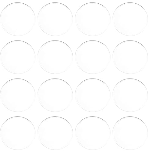 iplusmile Optische Linse - 40 Stück Bikonvex Linse Poliert Doppelkonvex Linse Lupe Linsenersatz 42mm Durchmesser