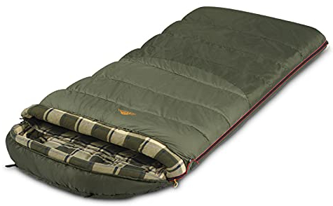 ALEXIKA Unisex-Adult Tundra Plus XL Deckenschlafsack, grau/grün