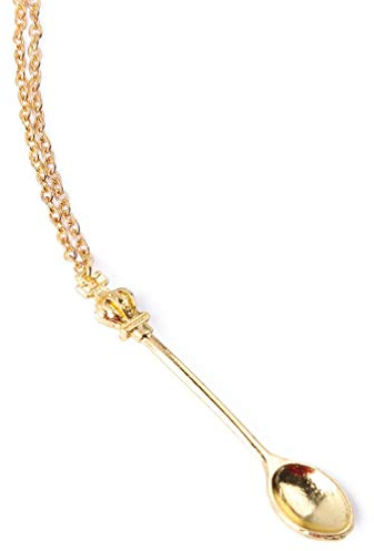 U-M PULABO Spoon Pendant Necklace Silver Gold Plated Chain Necklace Gold Reliable Quality Stylish