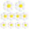 10 Pezzi Palloncino Margherita, Bianco Palloncini di Mylar Margherita, Palloncini a Foglio di Fiore Decorazioni per Ragazzi e Ragazze Compleanno Babyparty, Matrimonio, Festa di Laurea(3 Dimensioni)