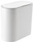 Grace & Simple Double Bin with Pressed Lid,No Divider,Silent Close & Open,Slim Bedroom Bin, Practical Kichen/Office/Bathroom Bin with Lid 12L -26.5 x 15 x 30.5 cm (Sorting-White-12L)