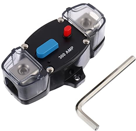 EPLZON 300A 12-48 Volt DC auto-recupero interruttore con pulsante di ripristino manuale per Rv Marine Boat (300Amp)