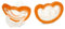 RAZBABY JollyPop Schnuller für Neugeborene, 3+ Monate (Orange, 2)