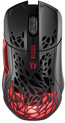 SteelSeries Aerox 5 Wireless – Diablo® IV Edition – 76 g leichte Gaming-Maus – 18.000 CPI – Optischer TrueMove Air Sensor – Wasserbeständig – 180+ Std. Akkulaufzeit – Kostenloses In-Game-Item