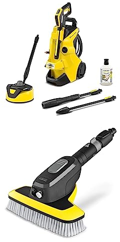 Bundle of Kärcher K 4 Power Control Home high pressure washer: Intelligent app support - the right solution for heavier soiling - incl. home kit + Kärcher WB 7 Plus Wash Brush