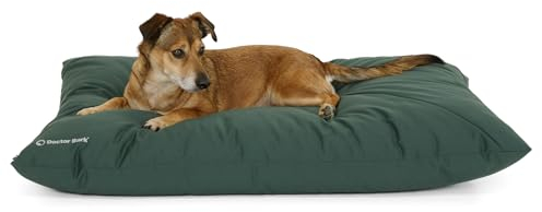 Doctor Bark Country Hundekissen Mittelgroße Hunde Waschbar - Hundebett Weich - Liegekissen Kuschelig Pflegeleicht - GreenLabel (Country-Kissen - M, Grün)