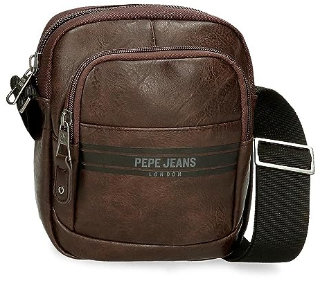 Pepe Jeans Horley Gepäck- Umhängetasche für Herren, braun, Talla única, Kleine Umhängetasche