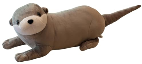 JAWSEU Niedlichen Otter Plüschtier, Simulation Otter Plüschtier Otter Stofftier Spielzeug Kissen Otter Kuscheltiere Tier Otter Puppen Gefüllt Weiche Otter Plushie PlüschtierGeschenke für Kinder