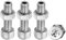 PATIKIL M8x30mm Esagono Vite Cilindrica 4Set Cilindrico Cavo Bullone Dado Kit Lampada Filettatura Viti Attraverso Foro Dispositivi Fissaggio 304 Acciaio Inossidabile